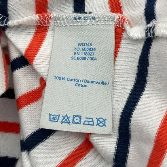 Boden Great Breton You've Earned These Stripes Long Sleeve Scoop Neck Tee 6 - Picture 6 of 8